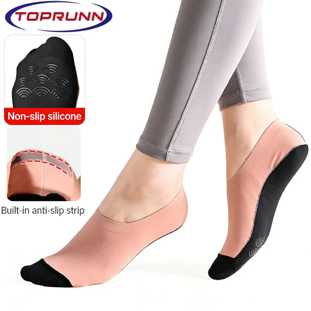 No Show Sock Women - 1 ペアメンズソフト通気性ノーショーソックス高品質快適なカジュアルボートソックス無地シリコン滑り止めソックススリッパ