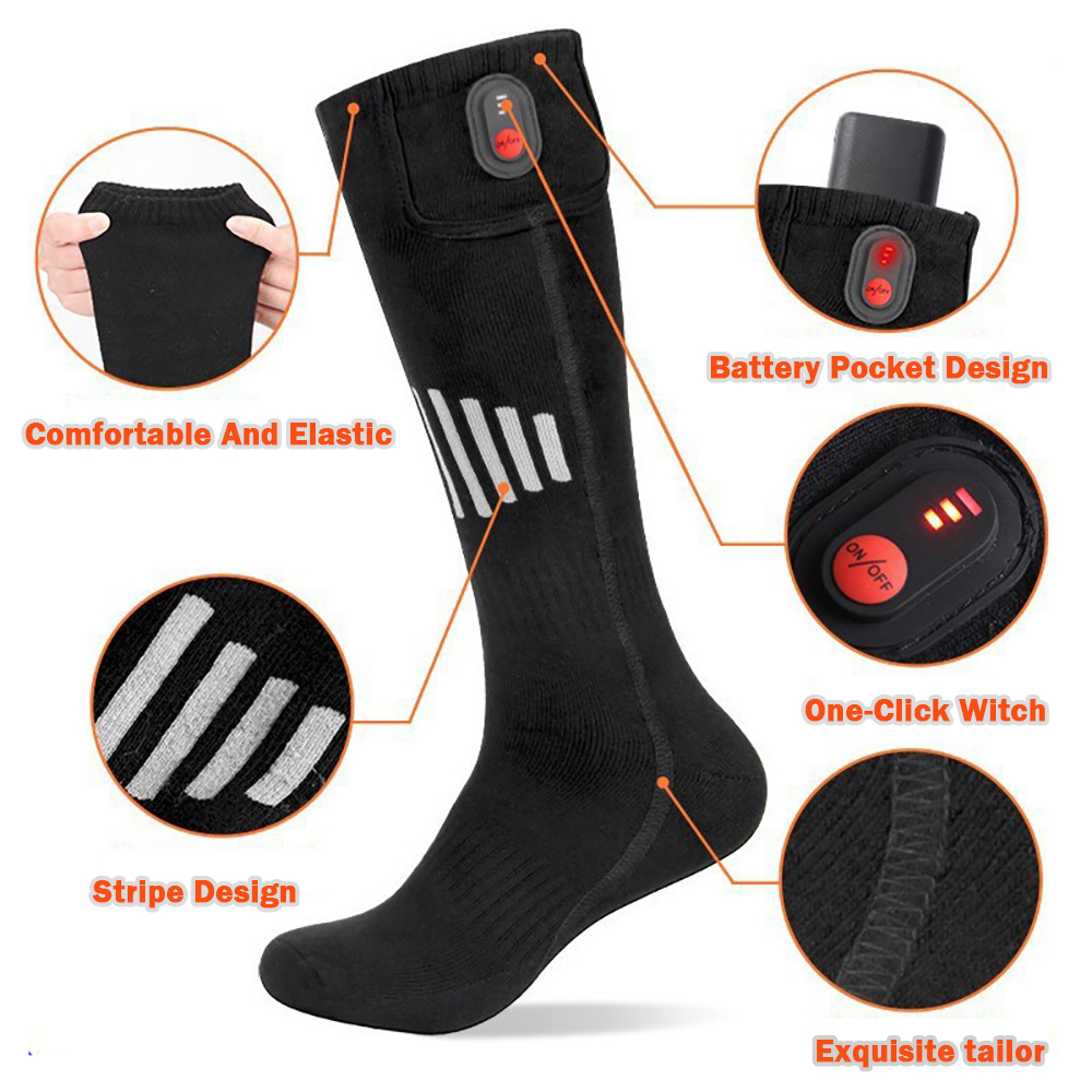 冬用加熱靴下バッテリーボックス付きサーマルソックス女性男性加 - Sock Organizer Tray のレビューと価格