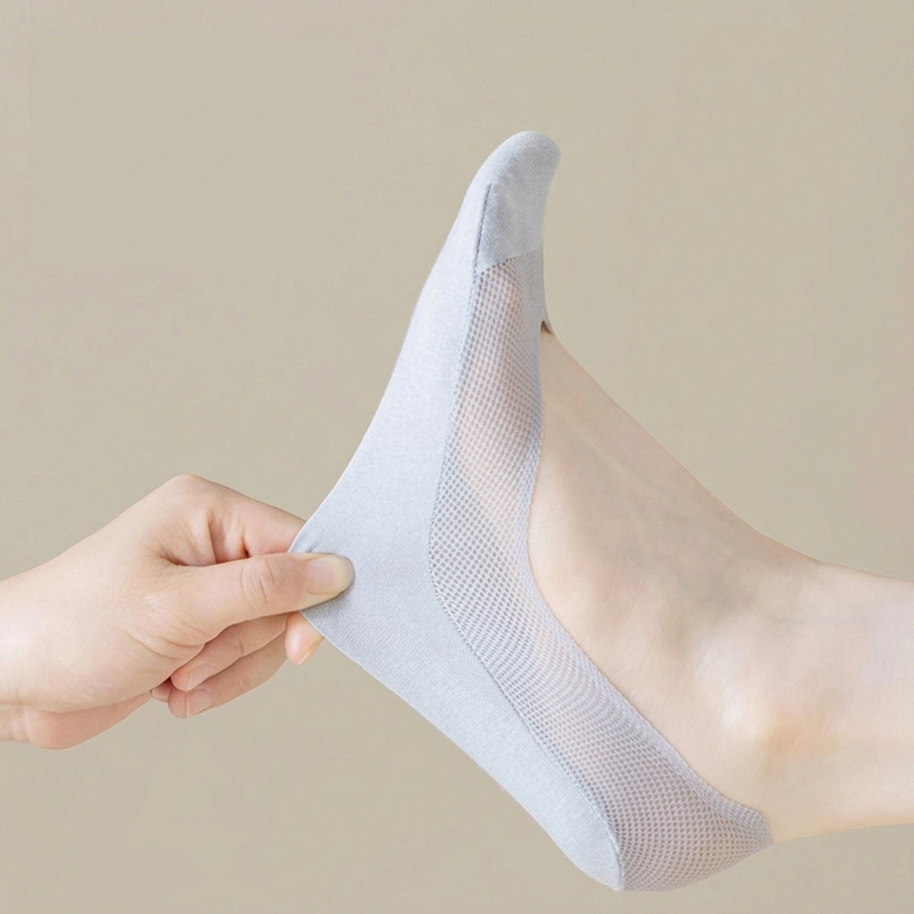 3足組、女性用インビジブルノーショーソックス、シリコン滑り止 - Invisibility Sock Loafer のレビューと価格