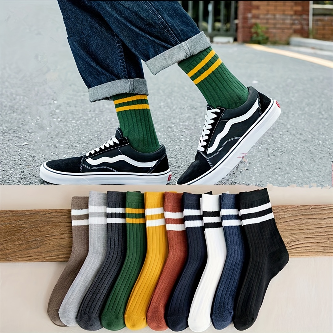 5足組 メンズ ノベルティソックス – 秋冬向けのトレンディ - Cotton Crew Sock Pack のレビューと価格