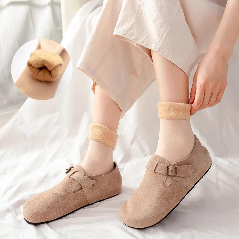 女性用サーマルスノーソックス 秋と冬 厚手 暖かいショートソ - Thermal Sock Winter のレビューと価格