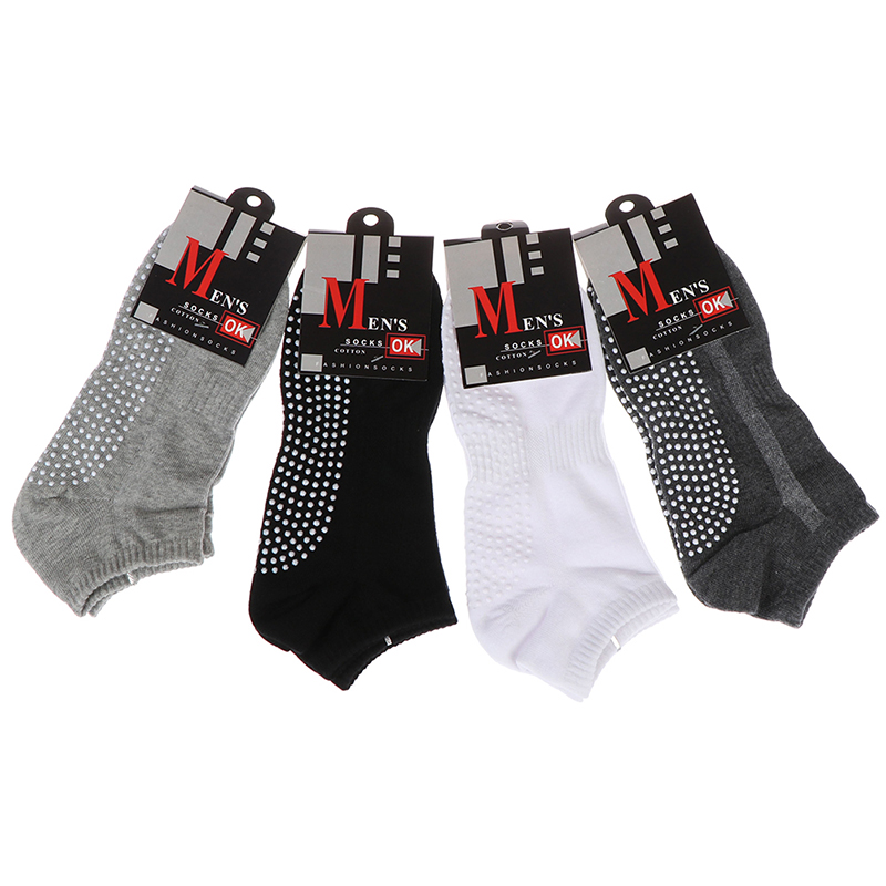 新しい 1 ペア高品質メンズコットンノンスリップヨガソックス - Grip Sock Yoga のレビューと価格
