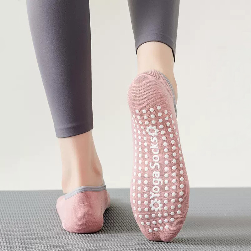 通気性タオル底ヨガソックス女性シリコーンノンスリップ包帯ピラ - No Show Sock Women のレビューと価格