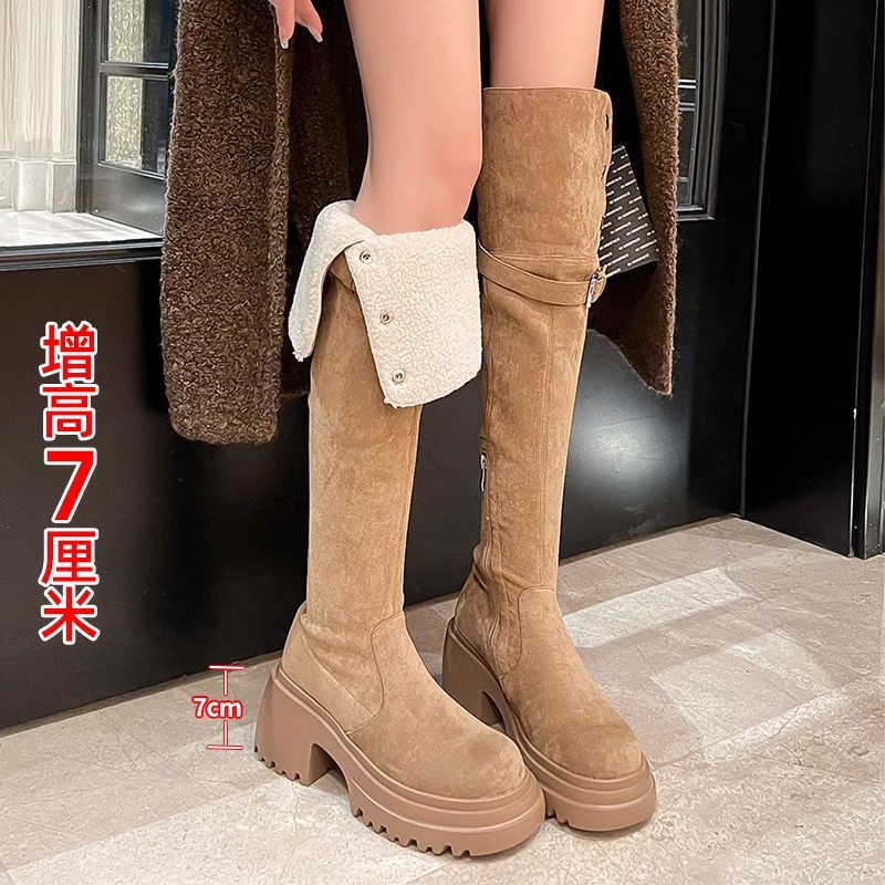 ニーハイブーツ 2025 レトロ ウエスタンブーツ レディー - Knee High Sock Women のレビューと価格